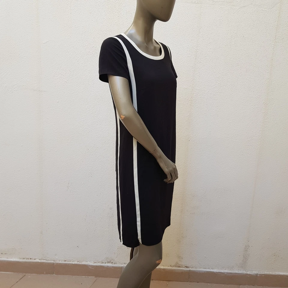 Elegantes, besonderes Kleid von Esprit, 34, schwarz / weiß, türkis - Bild 4 von 4