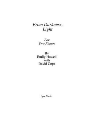 From Darkness, Light for Two Pianos by Emily Howell (English) Paperback Book