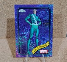 2025 Marvel Topps Chrome Quicksilver 73/75 Purple Shimmer Refractor SP #121