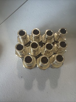 Uponor LF4525050 ProPEX LF Brass Male Threaded Adapters 1/2'' PEX x 1/2'' 11 Pack