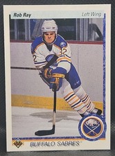 90-91 Upper Deck Rob Ray Rookie 🚨🚨🚨 Buffalo Sabres 