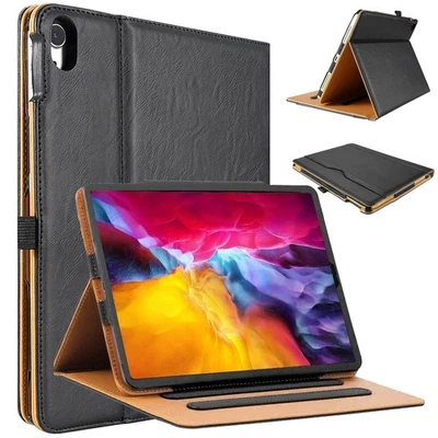 PROTECH For iPad A16, Air 11th/Air 4/5, iPad 10th/9th/8th Gen 10.2/10.9 Tan Leather Case
