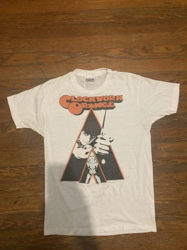 Clockwork Orange shirt vintage single stitch Kubrick Eraserhead David Lynch punk - Image 3 of 4