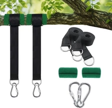 Hishine Extra Long Tree Swing Straps Tree Swing Hanging Kit with Tree Protector