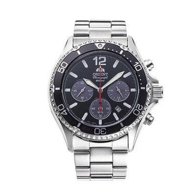 Orient RA-TX0202B Quartz Chronograph Black Dial Men Watch