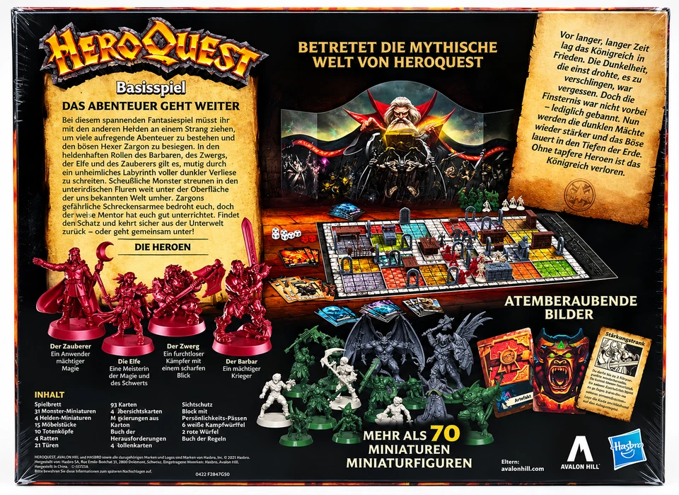 Avalon Hill HeroQuest Basisspiel Dungeon Crawler NEU & OVP - Bild 3 von 4