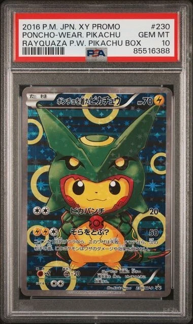 Pikachu Pokémon TCG Grade 10 XY Individual Collectible Card Game
