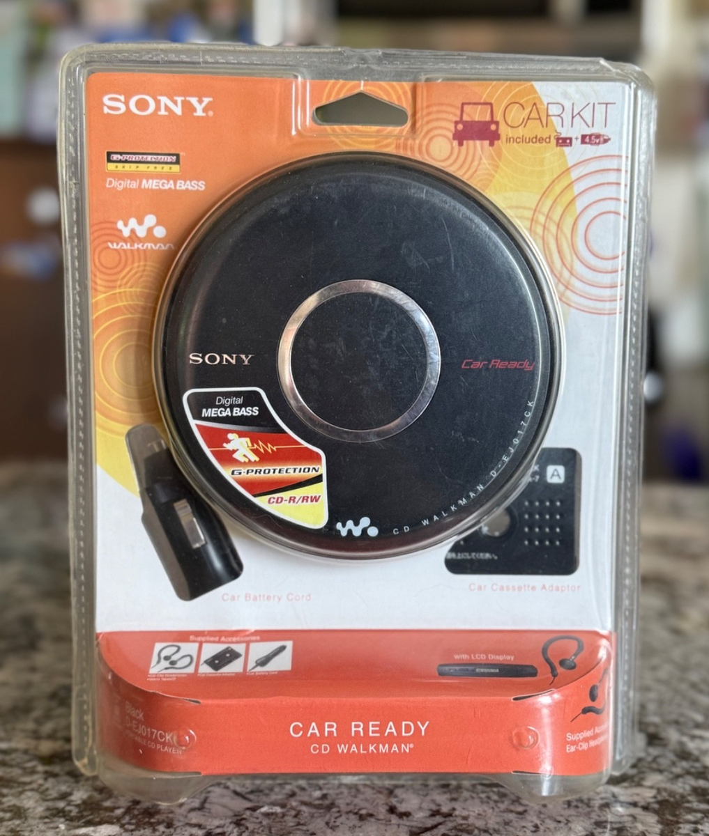 SONY DEJ017CK WALKMAN PORTABLE CD PLAYER WITH CAR KIT by