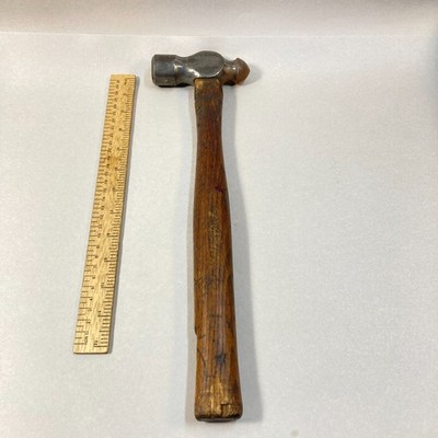Vintage Blue Point Hammer Ball Pein Peen Large Head 20oz. 15'' Wood Handle USA