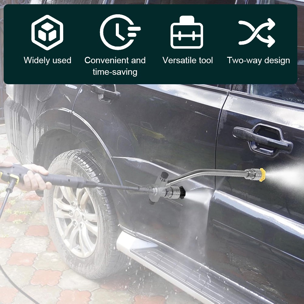 Foam Cannon Dual Connector Accessory Pressure Washer Blaster Dual-use Spray Bar