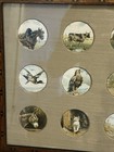 Framed collection of Victorian Prattware pot lids — photo 3