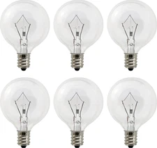 6 Packs Light Bulbs for Scentsy Warmer - 25 Watt Bulb for Full Size Wax Melt