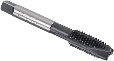 M12 X 1.75 Spiral Point Threading Tap, H2 Tolerance High Speed Steel TICN Coated