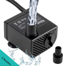 53GPH 3W Small Submersible Water Pump Mini Fountain Pump Ultra Quiet for Aquariu