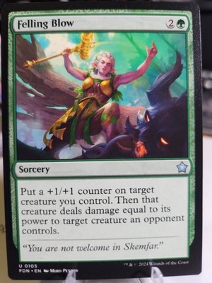 Felling Blow 0105 FDN Foundations Magic The Gathering MTG Near Mint
