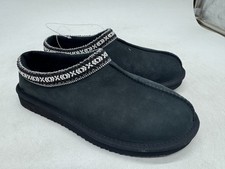 Kirkland Womens Signature Slip On Black Shearling Slipper Comfort Size 7