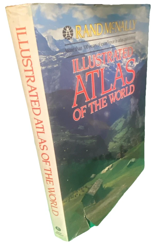 Illustrated Atlas of the World: Rand McNally Hardcover Large Book 1988 Vintage - Image 2 of 4