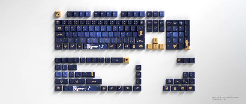 Hyte Hoshimachi Suisei Hololive Keycap + Mouse Pad w/Tapestry