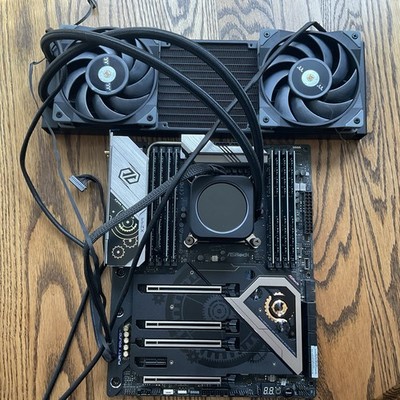 Intel I9-10900X + Asrock X299 Motherboard CPU Combo + 128 GB DDR4 + Water Cooled