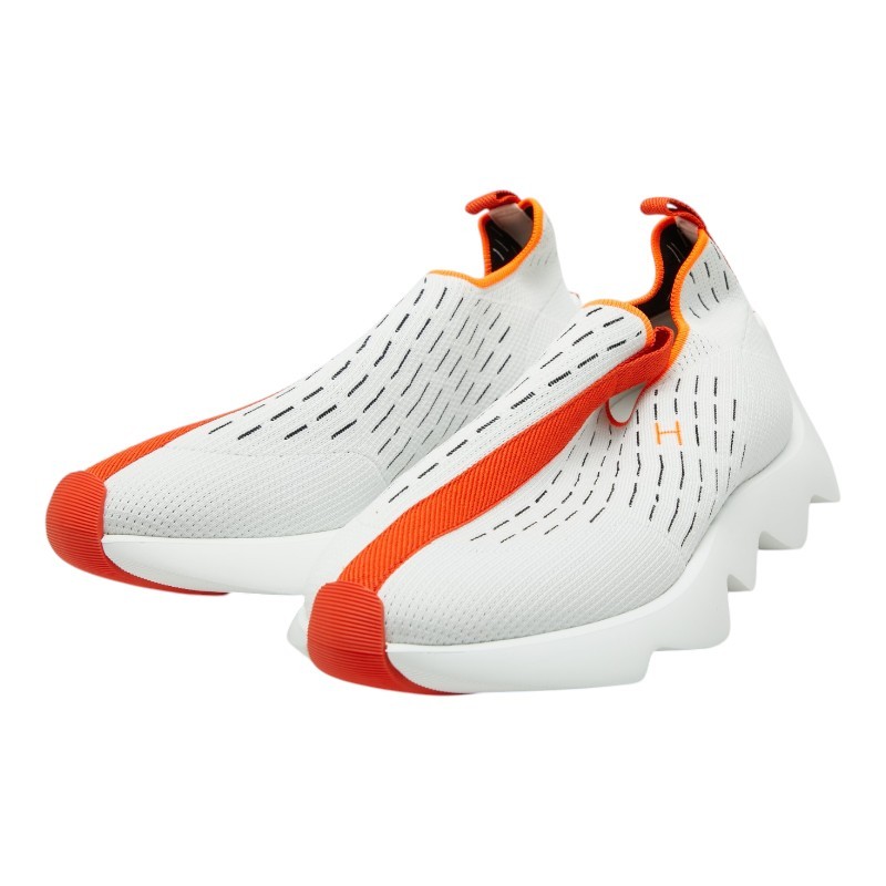 HERMES H logo Eclair Sneakers slip-on style size: 41 1/2 mens