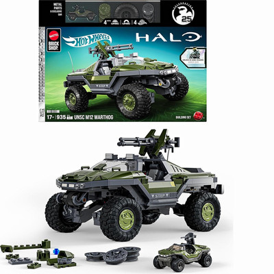 Mattel Brick Shop Halo UNSC M12 Warthog Set 935 Teile. JNP49 Preorder 5.10