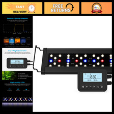Adjustable Aquarium Plant Light for Freshwater Tanks, 12-18 Inches, 11W, Program