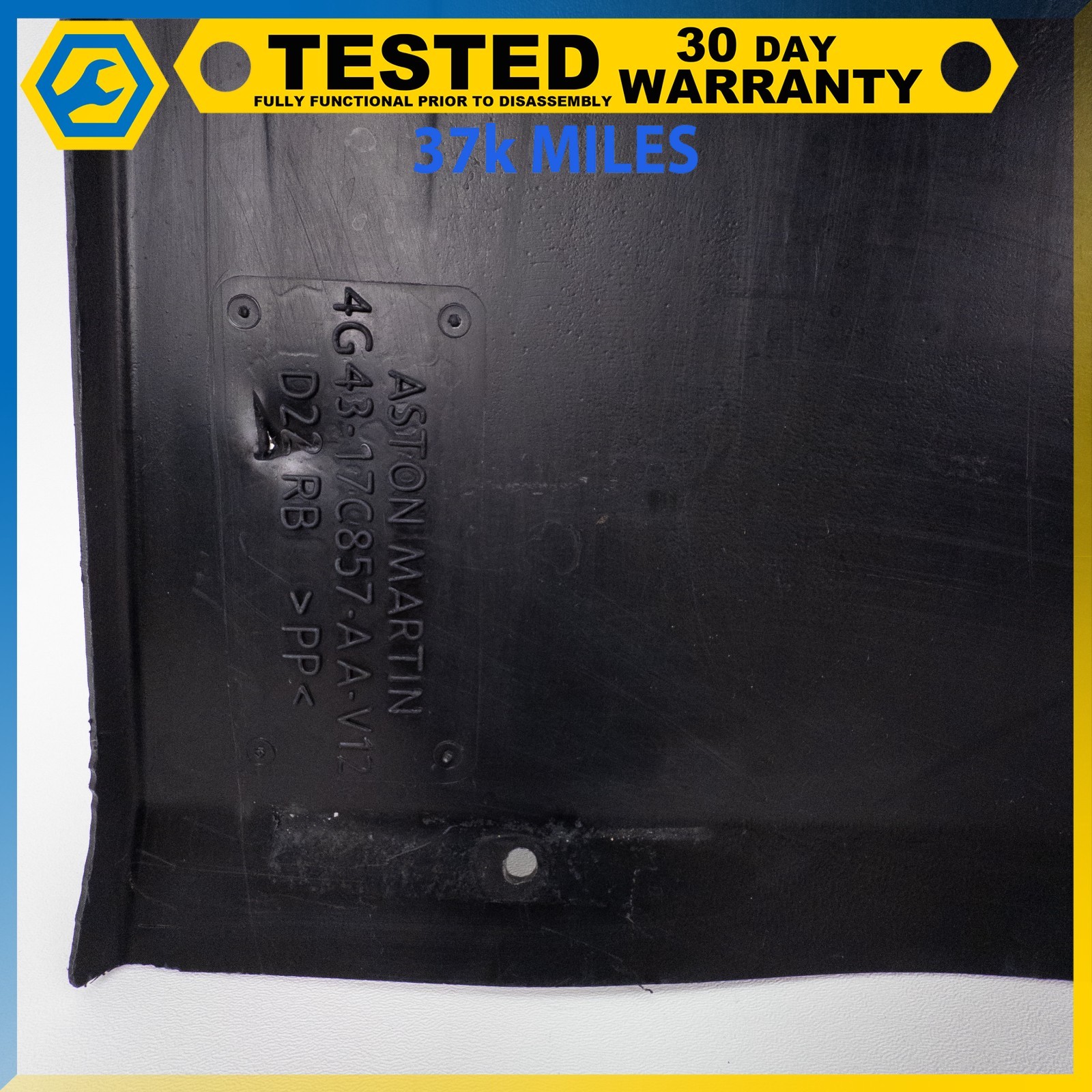 05-12 ASTON MARTIN DB9 REAR UNDER TRAY DIFFUSER COVER PANEL OEM