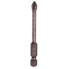 PH2 Phillips Screwdrivers Bit 1/4" Hex Shank 2.8" Long Magnetic Brown