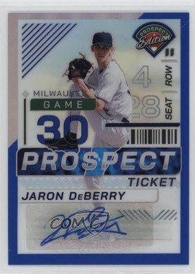 2024 Panini Prospect Edition Blue Prizm Signatures /149 Jaron DeBerry Auto 16wc