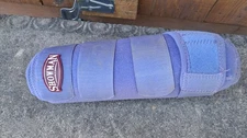 Showman Elite Equine Sport Medicine Boots Size Large Purple Fetlock Wrap
