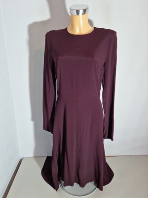 TIGHA  Damen Kleid  Gr. 38  bordeauxrot  Viscose  Langarm  WIE NEU