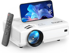 Projector, 2024 Upgraded Bluetooth Projector, Full HD 1080P Home Theater Video P