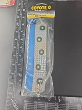 Luhr Jensen Coyote Rotating Flasher Size 0 Trolling Lures Blue Chartreuse UV