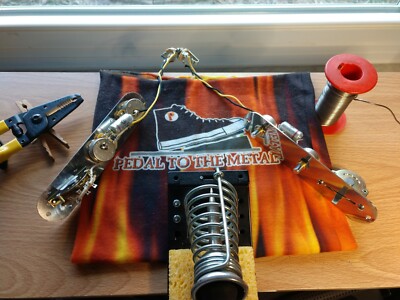 Telecaster loaded angled, slanted control plate, Fender 3-way switch, CTS 250K,