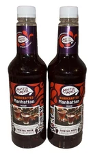 Master Of Mixes Handcrafted Manhattan Mixer 1L (33.8 Fl Oz) 2 Bottles 01/2027