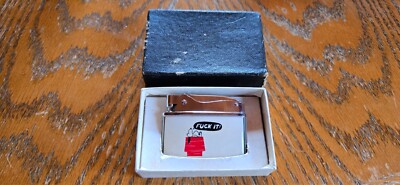VINTAGE 60s Brathen-Lite Snoopy ''F**K IT'' Lighter Japan