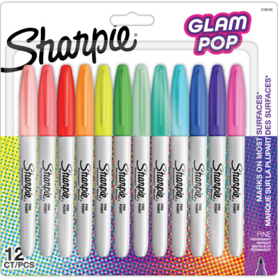 Sharpie Permanent-Marker FINE ''Glam Pop'' 12er Blister