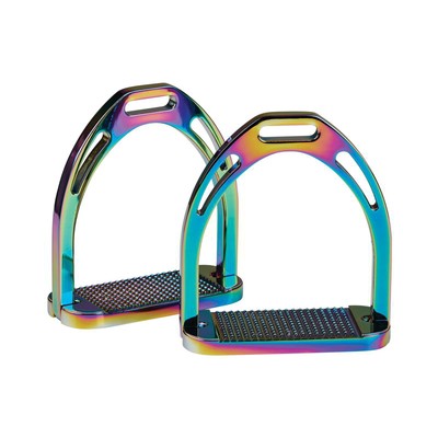 Korsteel UK 4.5 Aluminium Steigbügel im Regenbogen