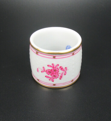 Herend Porzellan Serviettenring Serie Apponyi purpur Chinese Bouquet Raspberry