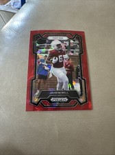 2024 Panini Prizm Draft Picks Jaheim Bell Red Cracked Ice #160 Rookie RC