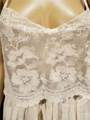 lace night dress white Cream Lace Nightgown – Puff Sleeves