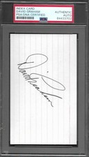 David Graham PGA 2 Majors AUTOGRAPHE SIGNÉ 3x5 CARTE INDEX PSA / ADN AUTHENTIQUE B