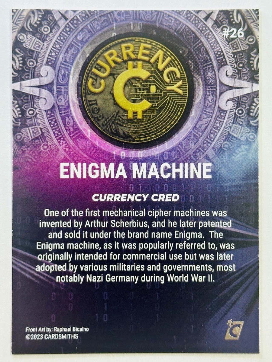 ENIGMA MACHINE #26 2023 Cardsmiths Currency Series 2 S2 ICED FOIL Holo 🚀🌖  | eBay