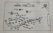 Mercedes 2014924941 Halter Auspuff Getriebe W126 W201 Mercedes 2014924941 Halter Auspuff Getriebe W126 W201