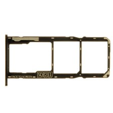 SIM Micro SD Card Tray Dual for Motorola Moto G7 Power Black Replacement Part
