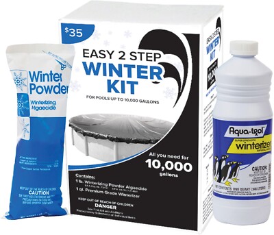 Swimming Pool Winter Kit Easy 2 Step 10K Gal WON T BLEACH Liners  50% OFF ! !