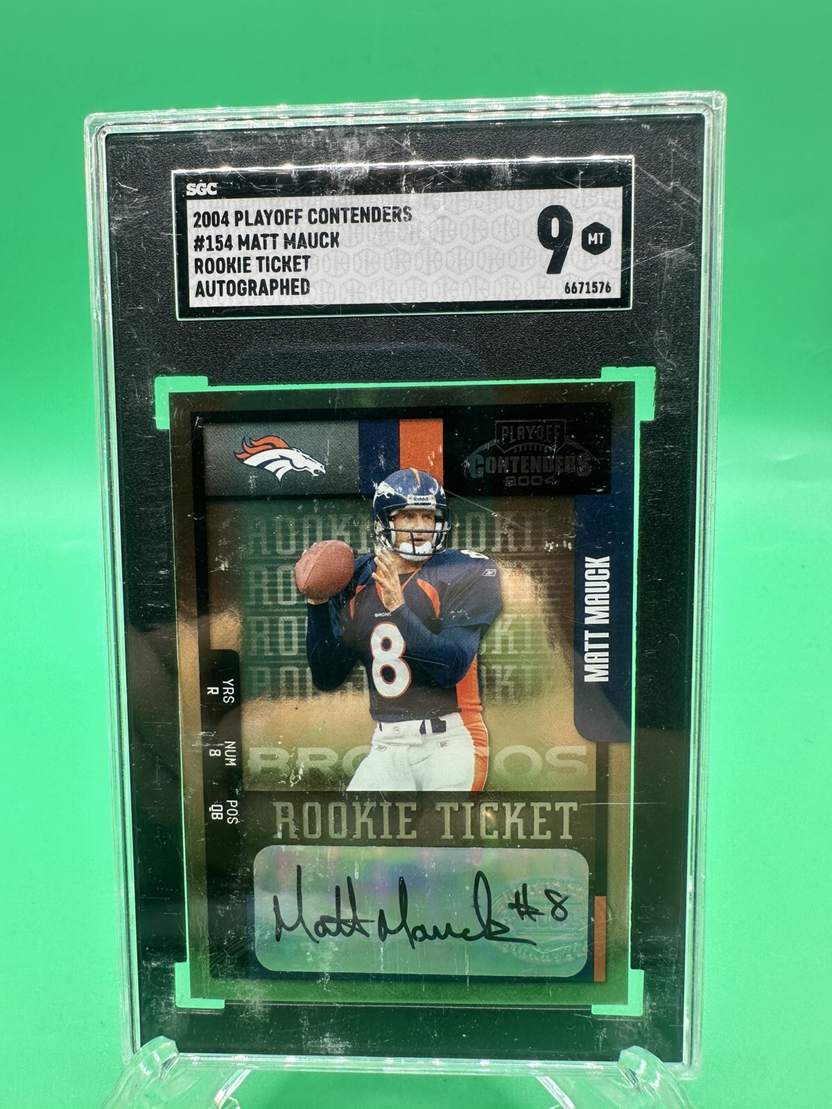 Matt Mauck Playoff Contenders #154 Autograph