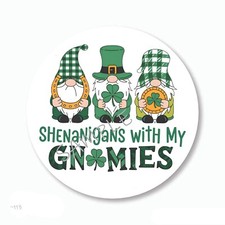 St Patrick's Day Favors Shenanigans w/Gnomies Scrapbook Stickers Envelope Seals
