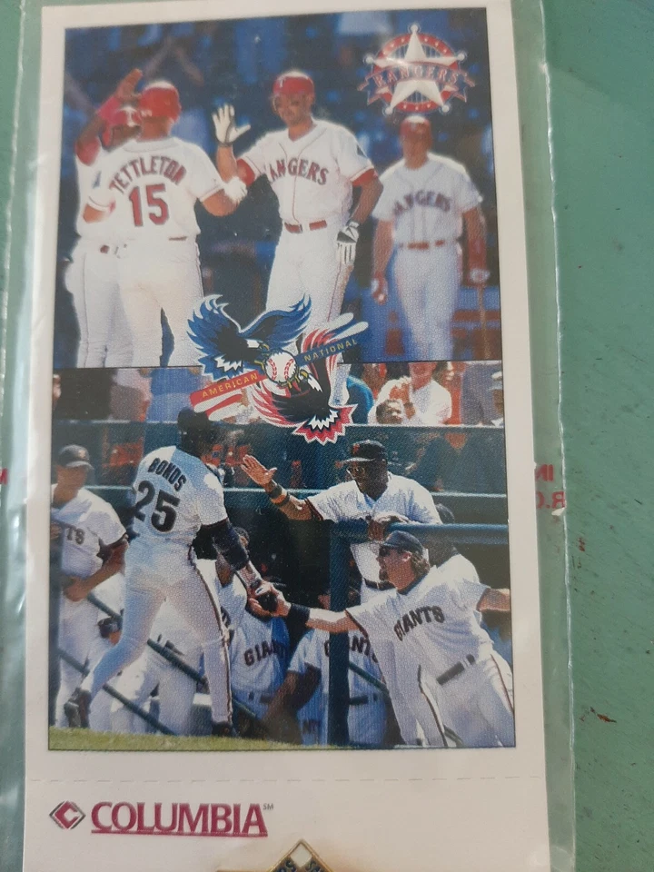 June 1997 Texas Rangers vs San Francisco Giants First InterLeague Game SGA Pin - Image 3 of 4