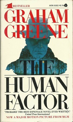 The Human Factor by Graham Greene 1979 Paperback Good Thriller Spy Fiction